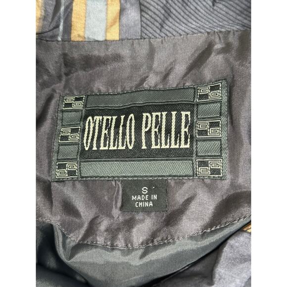 Otello Pelle Track Suit Womens Small Gray Brown Silk Windbreaker Jacket Pants‎ - Picture 4 of 16